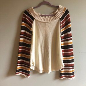 Altar'd State Stripe Marshmallow Sweater  NWT